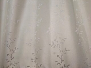white lace curtains