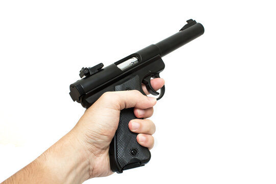 World war 2 German ruger old fashion precising pistol handgun weapon 