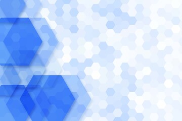 Fototapeta premium Abstract blue geometric shapes background
