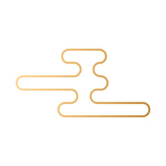 Fototapeta premium golden emblem decoration isolated icon