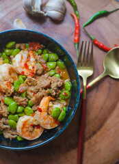 Stir Fried Chili Shrimp with Minced Pork