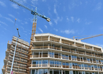 Construction of a new apartment building