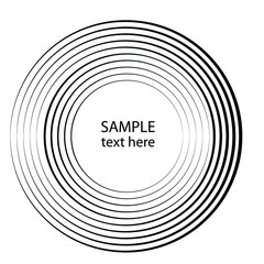 Lines in Circle Form . Spiral Vector Illustration .Technology round Logo . Design element . Abstract Geometric shape . Striped border frame for image