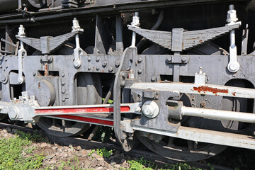Part of an old locomotive