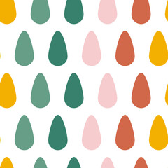 Baby colorful scandinavian nordic seamless vector pattern