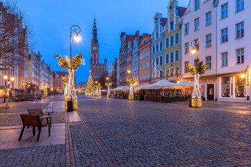 Gdansk. Long market for christmas.