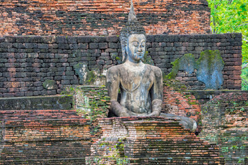Wat Mahathat temple complex, Sukhothai Historical Park, Thailand