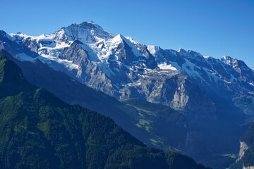 Panorama with alps of Switzerland 