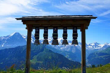 Cows bells in Alps of Switzerland 