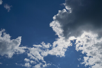 Blue sky background with clouds