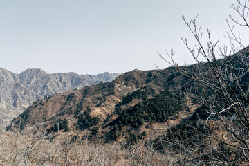 Chinese Mountain range in Winter