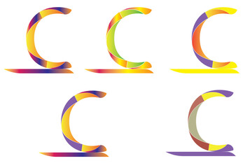 Letter C logo designs and letter images