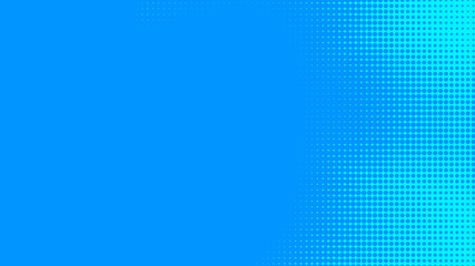 Dots halftone blue color pattern gradient texture with technology digital background. Dots pop art comics with summer background.