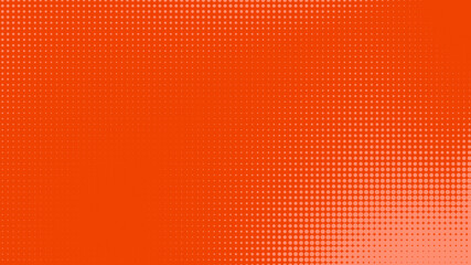 Dots halftone orange color pattern gradient texture with technology digital background. Dots pop art comics with summer background.