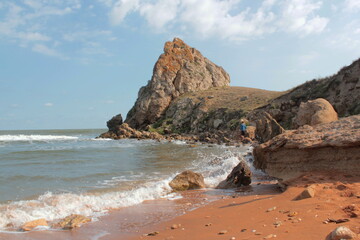 Bay, beach and rocks