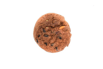 Cookie chocolate chip and Sugar cookie isolated on white background