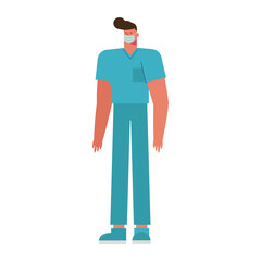 professional surgeon wearing medical mask