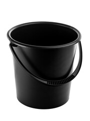 a large plastic bucket with handle