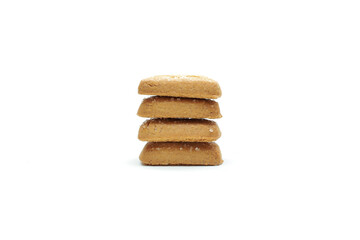 Cookie chocolate chip and Sugar cookie isolated on white background