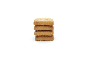 Cookie chocolate chip and Sugar cookie isolated on white background