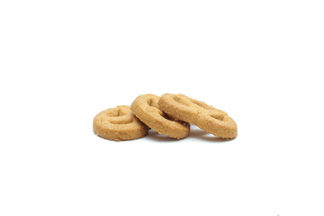 Cookie chocolate chip and Sugar cookie isolated on white background