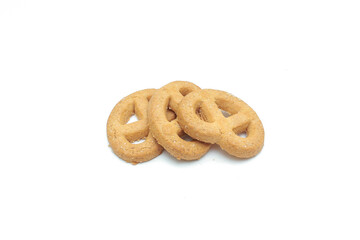 Cookie chocolate chip and Sugar cookie isolated on white background