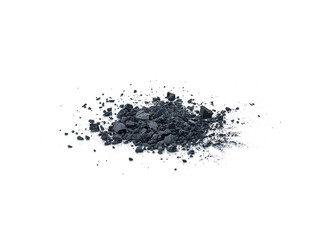 Charcoal isolated on the white background .