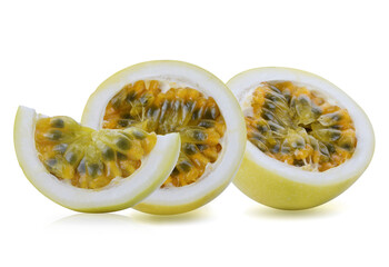 passion fruit isolated on white