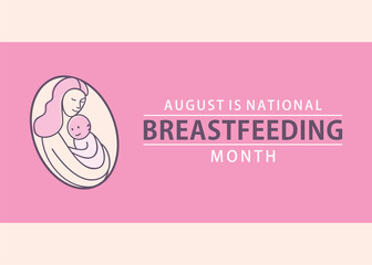 national breastfeeding month poster design