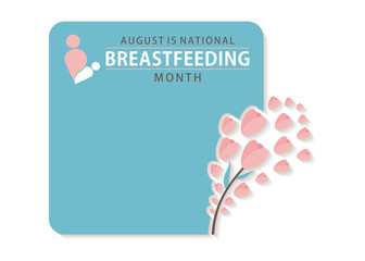 national breastfeeding month poster design