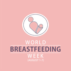 world breastfeeding week poster design