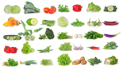 vegetable isolated on white background