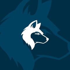 graphic wolf logo