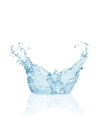 Fototapeta na wymiar water splash isolated on white background,water 
