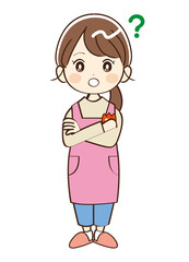 女性、幼稚園、先生、疑問