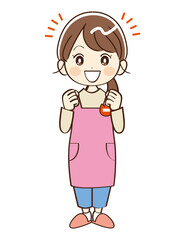 女性、幼稚園、先生、応援