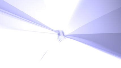 Chaotic 3D abstract light background of curved geometrical patterns of bright dark blue color with lighting and shadows for various applications. illustration and black