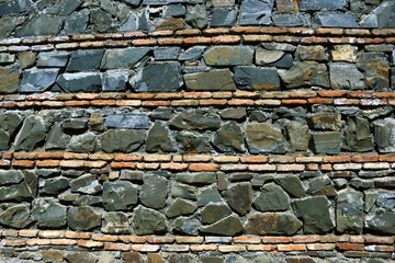 Stone wall background. Natural stones wall texture. Old castle stone wall texture background.