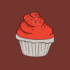 illustration of steamed cakes in various colors