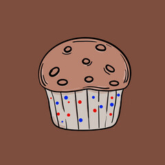illustration of steamed cakes in various colors