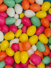 many candies of different colors