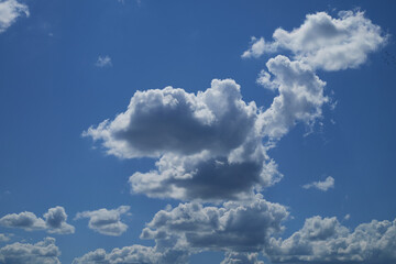 Blue sky background with clouds