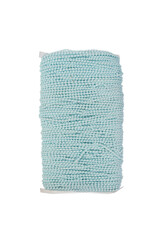 cyan roll of cotton isolated on white background
