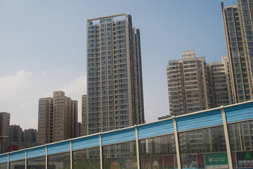 Obraz na płótnie Canvas Chinese residential towerblocks