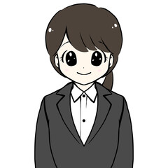 スーツ姿の女性