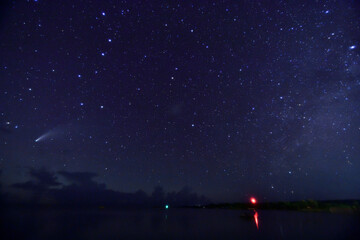 彗星と星空