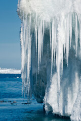 Ice stalactites, Weddell Sea, Antarctica