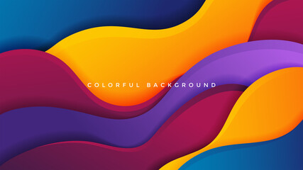 Fluid background with colorful gradient background. Vector background. Eps10