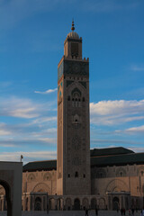 The square in front of the Hassan II Mosque is the largest mosque in Morocco.