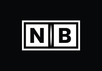 Initial Letter N B Logo Design. Monogram logo. Graphic Alphabet Symbol for Corporate Business Identity.
